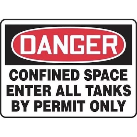 Accuform OSHA DANGER SAFETY SIGN CONFINED MCSP005VS MCSP005VS